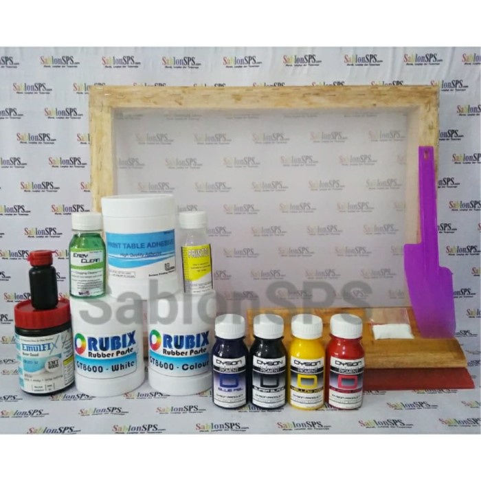 

HOT SALE! PAKET SABLON PEMULA LENGKAP RUBBER THAILAND