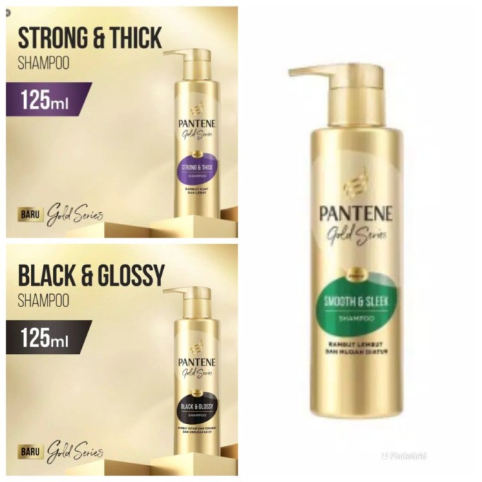 Pantene Gold Series Shampoo Aneka Varian Botol Kecil 125 ml