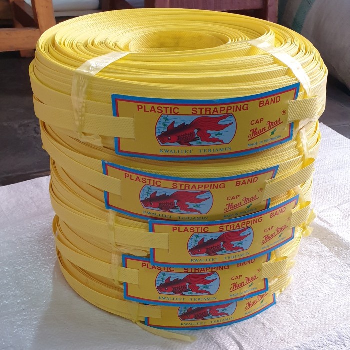 HOT SALE Tali Klam-Tali Packing-Tali Strapping Band 15mm merek Ikan Mas
