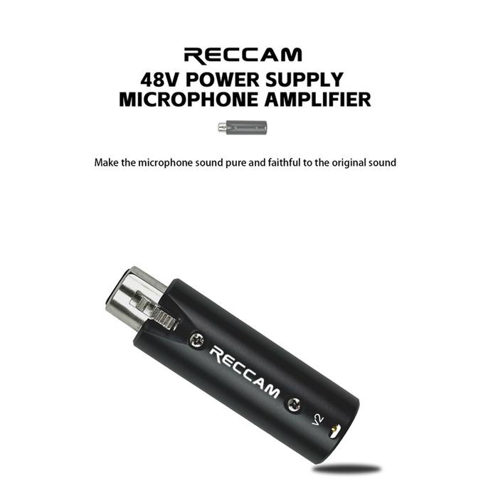 RECCAM Gain Booster V2 Preamp Mic Dynamic Pembesar Gain Microphone Dynamic