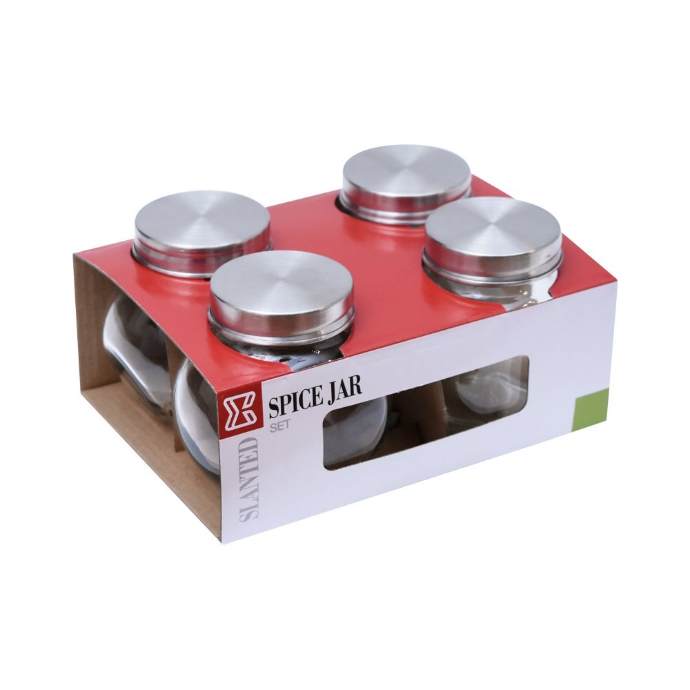 {{ Informa Elemental Kitchen Set 4 Pcs Sheila Tempat Bumbu Dapur Seasoning Jar Toples Bumbu Dapur
