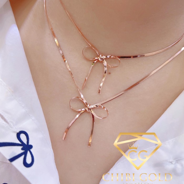 CHIBI GOLD - GELANG TANGAN SUPER FLAT PITA EMAS 750 KADAR 17K - Chibig