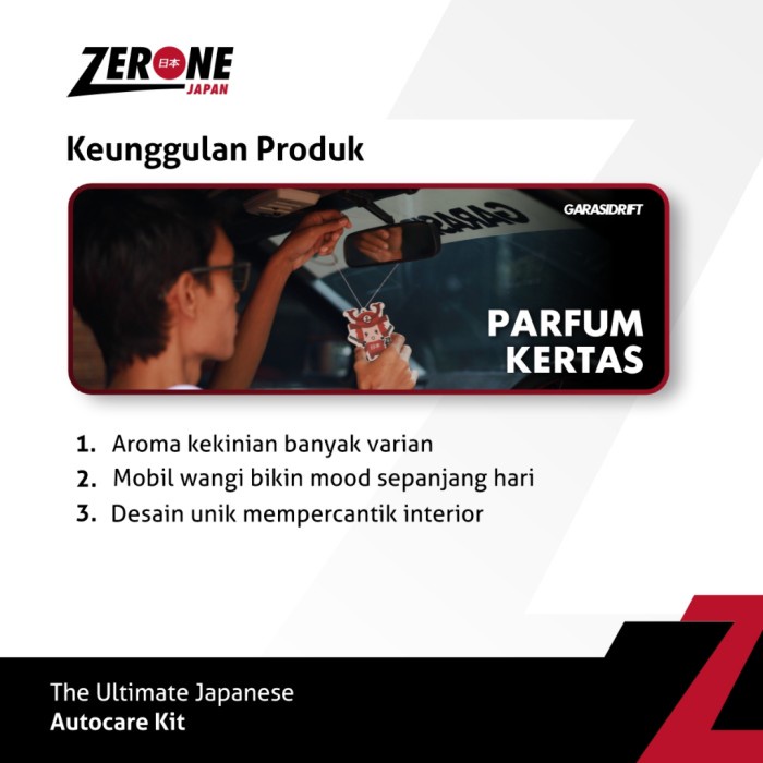 [Good] Parfum Pengharum Mobil Kertas Zerone Japan Farfum Mobil Aroma Kopi