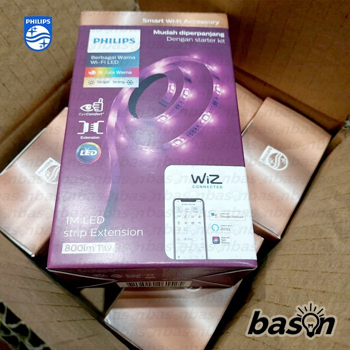 Philips Wifi Led Strip 1M Rgb 11W Via Aplikasi Wiz - Termasuk Lampu 1 Meter