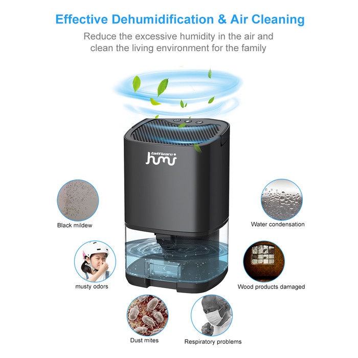 Dehumidifier 2 In 1 Moisture Absorber Anion Purification 1 L