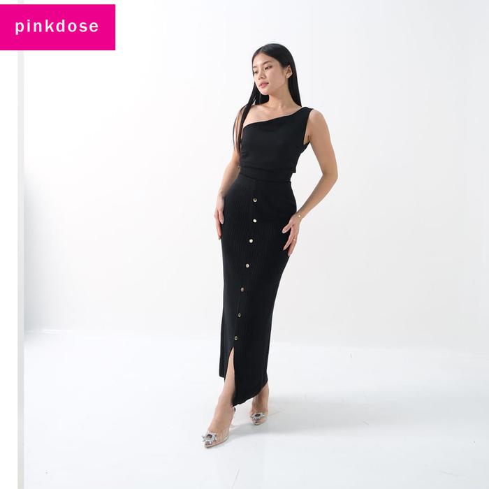 [Pinkdose] SPAN PAYUNG KNIT SKIRT IMPORT Rok span payung rajut import Rok Rajut Wanita Premium