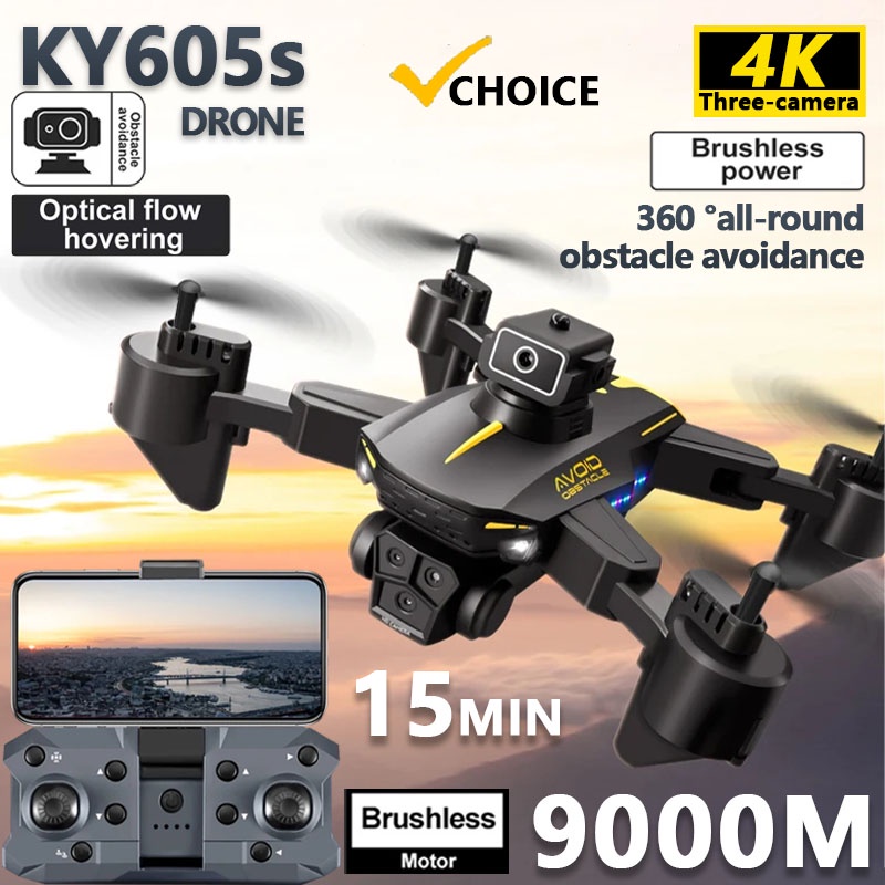 Ky605S /K10 Max 4K Hd Camera Drone Four-Direction Intelligent Obstacle Avoidance Three Cameras