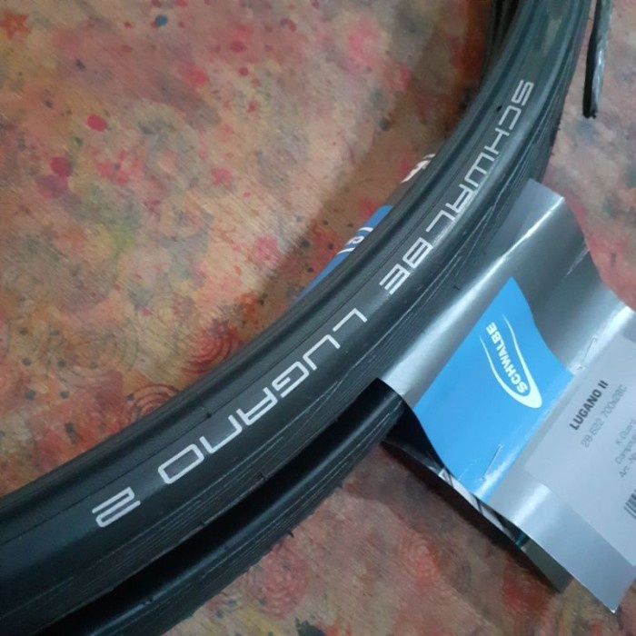 BAN SCHWALBE LUGANO 2 700 25C WIRED KEVLAR LUAR SEPEDA TIRE ROADBIKE BEST SELLER