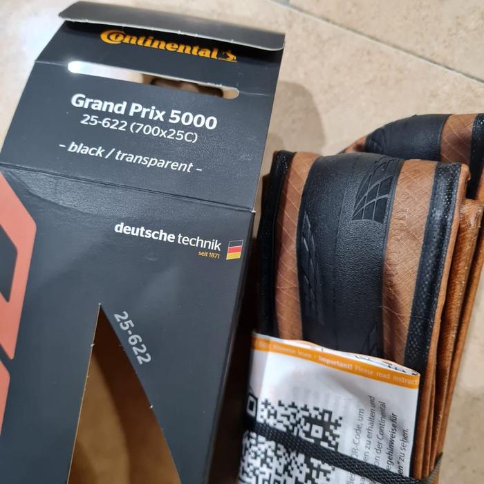 BAN GP5000 CONTINENTAL 700 700C 25C TRANSPARENT TANWALL LIMITED ORI