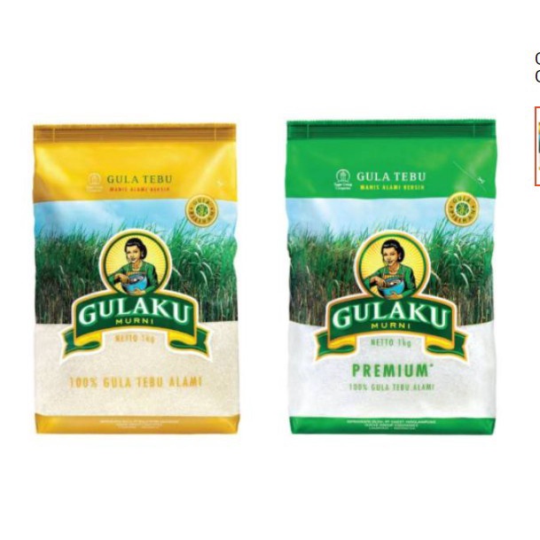 

(Best) GULAKU GULA PASIR GULA TEBU 1 KG KUNING HIJAU