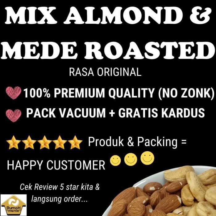 

(Good) TRAIL MIX KACANG MEDE KACANG METE DAN KACANG ALMOND 500GR
