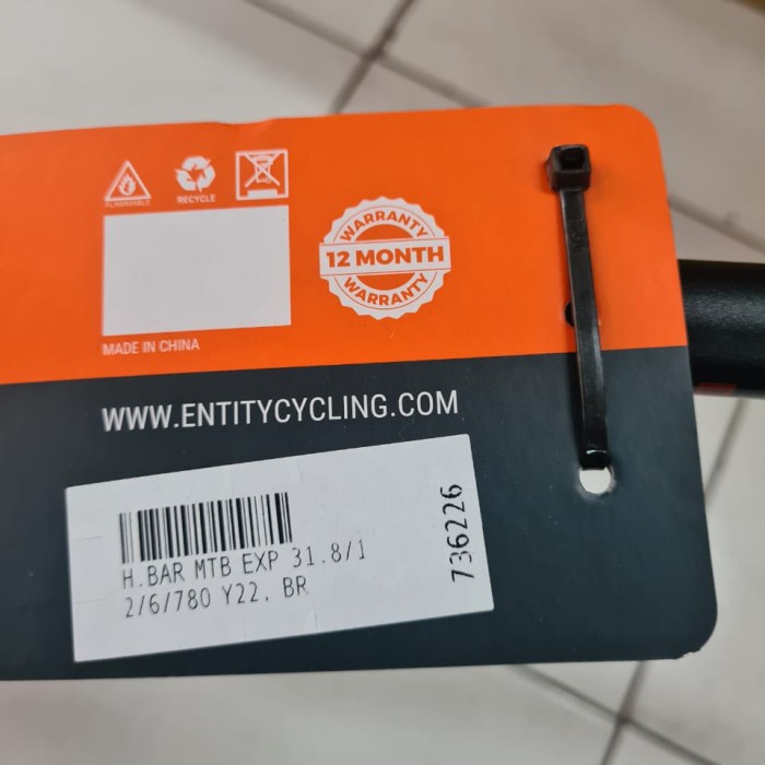 HANDLEBAR/HANDLE BAR/STANG MTB ENTITY EXPERT 31.8/12/6/780 Y22