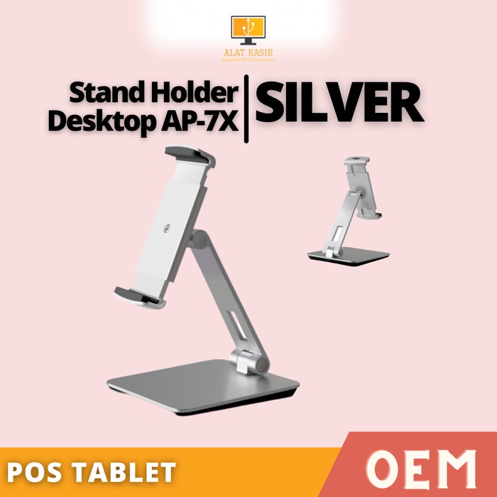Jt Top Pos Tablet Stand Holder Desktop Ap-7X - Silver