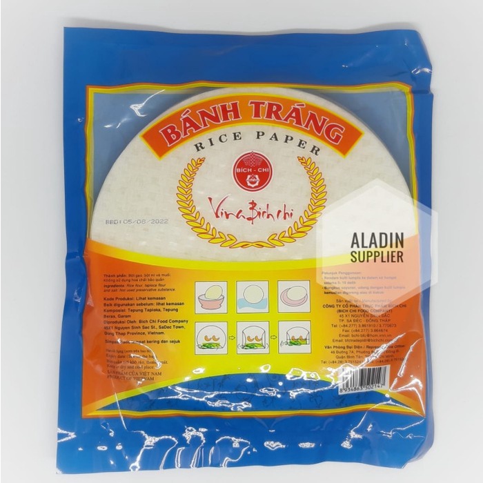 

Banh Trang Rice Paper 400 Gr Kulit Lumpia Vietnam 1 Pak - 22 Cm