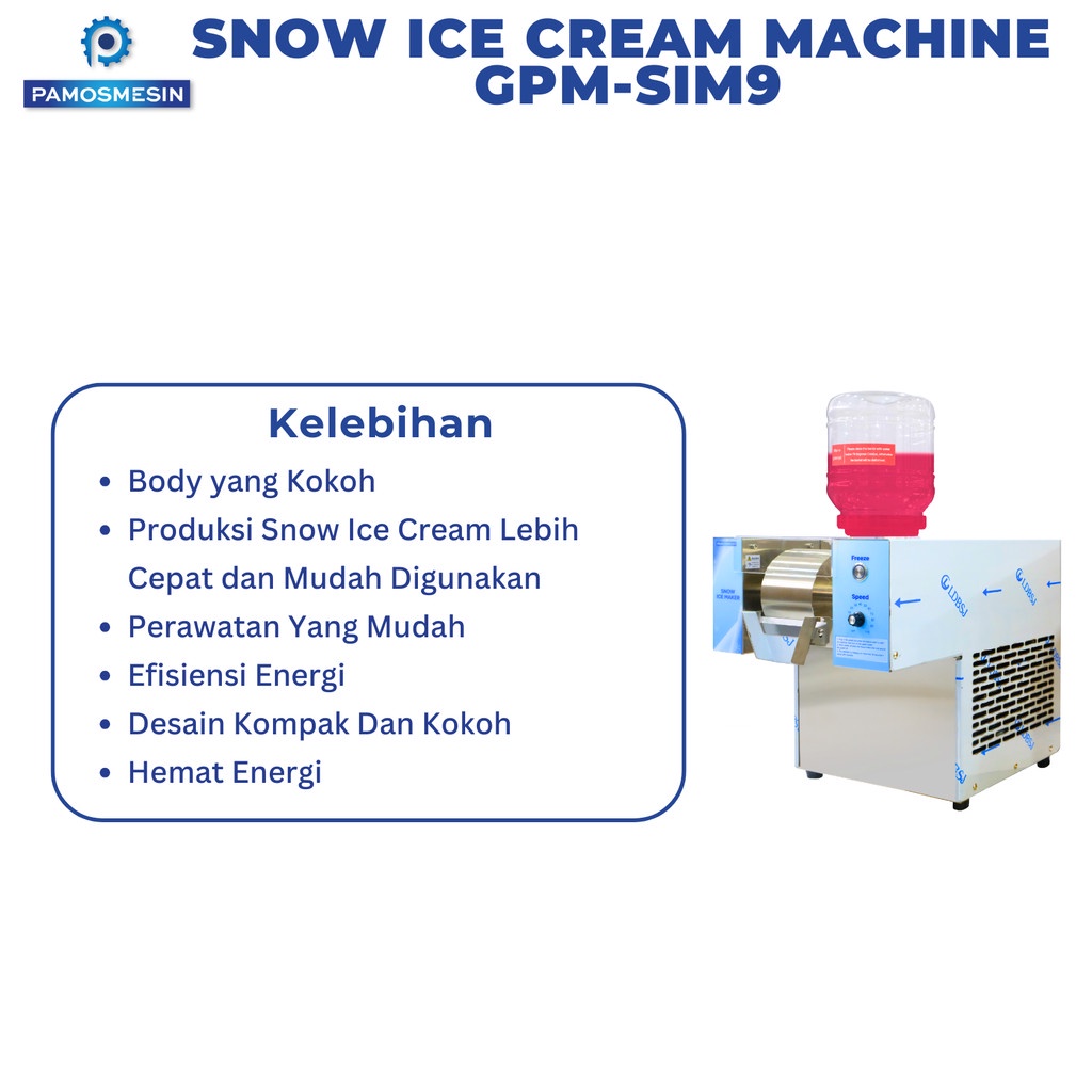 Diskon Pamosroom Snow Ice Machine Bingsu Mesin Es Krim Korea Es Serut Ice Cream Bingsu Mesin Ice