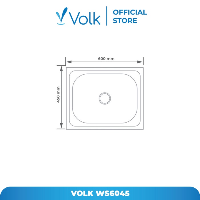 JTTOP" VOLK CLEOME BAK CUCI PIRING - SATU LUBANG (WS6045)