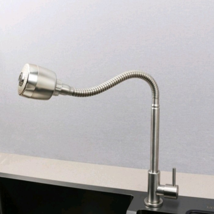 JTTOP" KRAN CUCI PIRING FLEKSIBEL STAINLESS SUS 304 / KRAN SINK MODEL TOTO