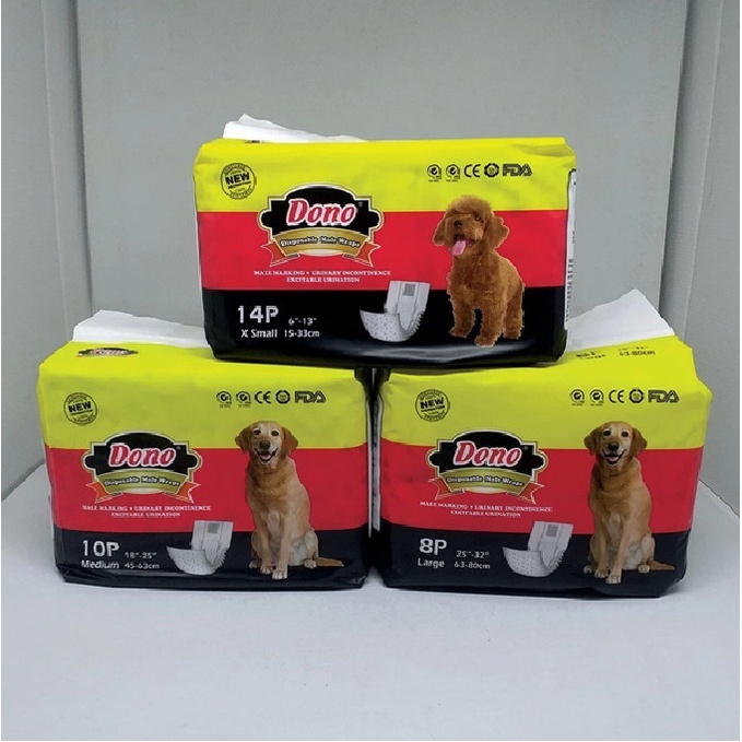 PAWVIBES - DIAPERS POPOK ANJING DOGGY JANTAN MALE ANTI BOCOR M-PETS CORGI POODLE