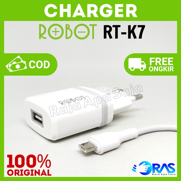 (Good) Charger Robot RT-K7 Casan Chasan Carger Android HP Micro Ori Murah