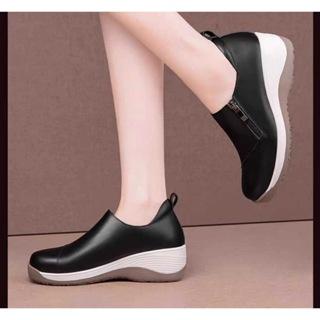 Kovalenko Yeji Sepatu Sneakers Leather Wanita Korean Style Kv4011 Canvas Karet Casual Shoes