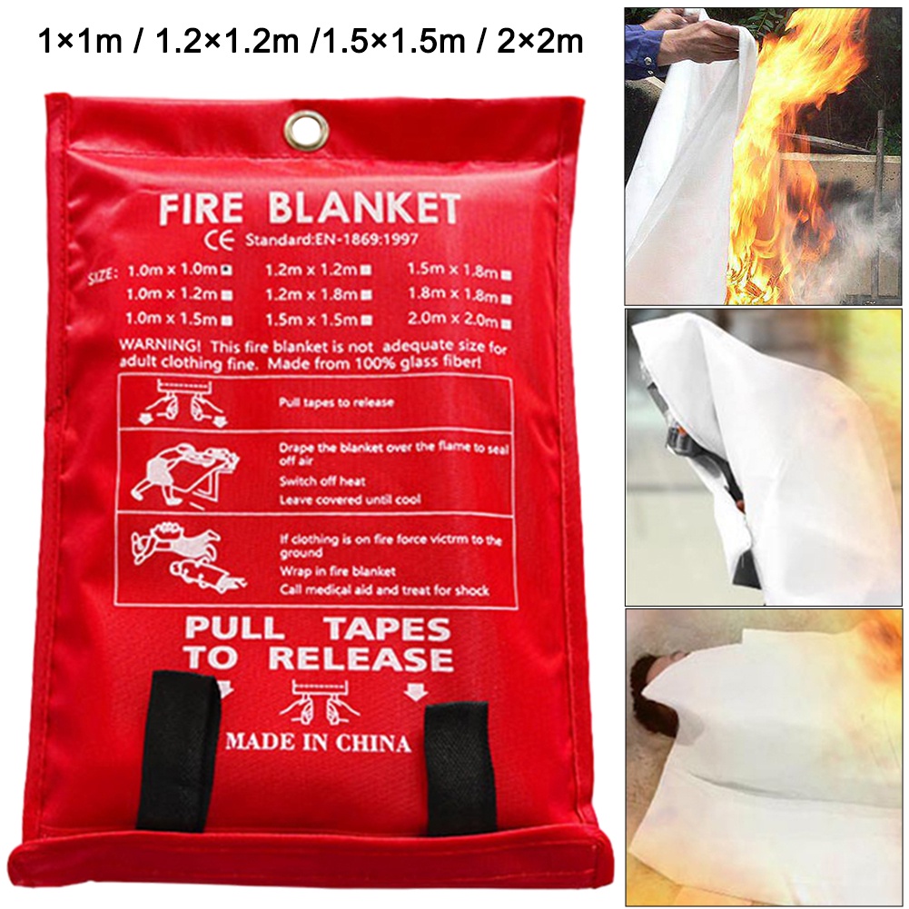 Emergency Fire Blanket Fire Blanket Emergency Fire Retardant Blanket Fireproof Blanket for Kitchen F