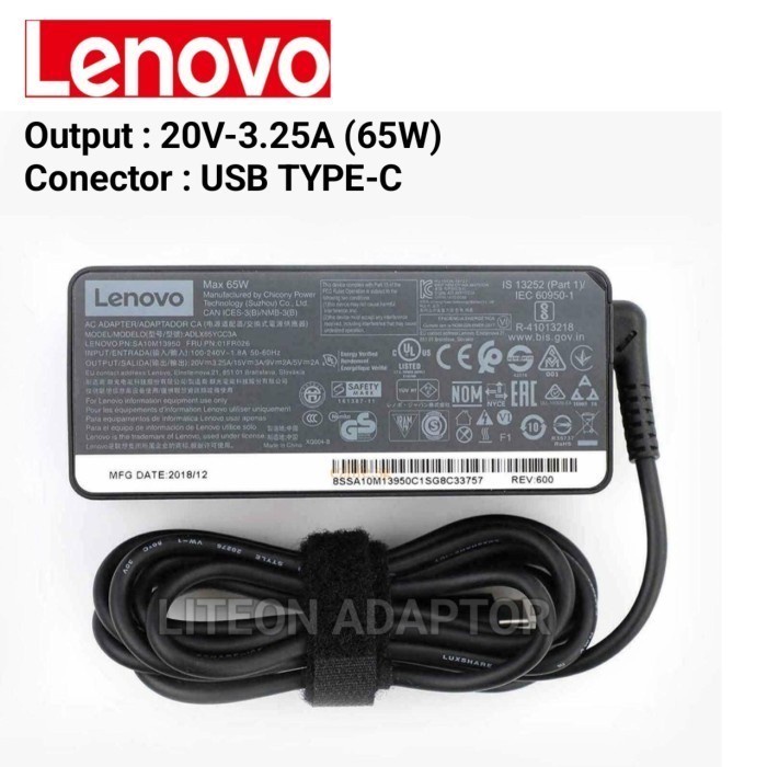 ADAPTOR CHARGER ORIGINAL THINKPAD E480 E580 L480 L580 T480 T480S KUALITAS TERBAIK