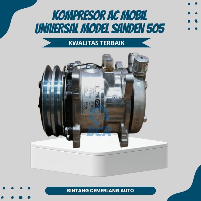 Compressor Kompresor Ac Mobil Sd505 Universal Model Sanden 505