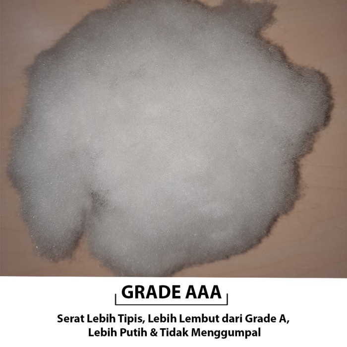 DACRON / DAKRON / KAPAS / SILIKON / SILICON / ISI BANTAL 1KG GRADE AAA