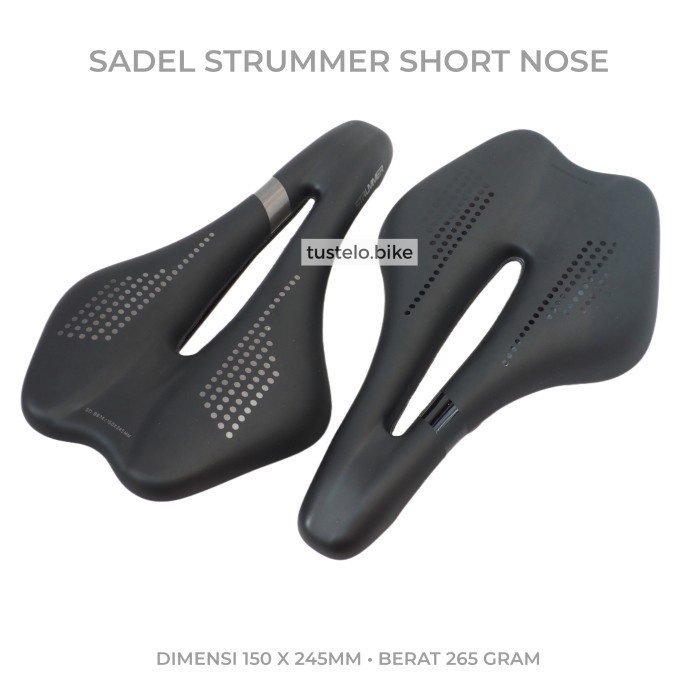 Sadel Strummer Short Nose Saddle Roadbike Gravel MTB Sepeda Lipat Commuter