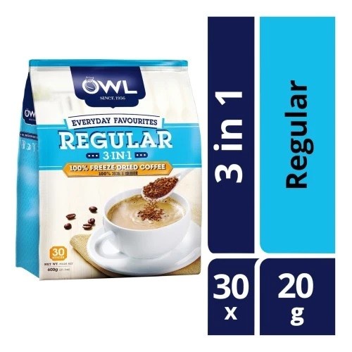 

Kopi Owl Everyday Favourite Regular Freeze Dried Coffee 3In1 30 X 20Gr