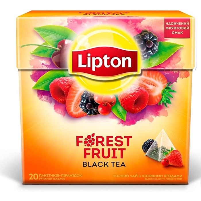 

Lipton Black Tea Forest Fruit Pyramid Tea Bags 20 X 1.7 Gram