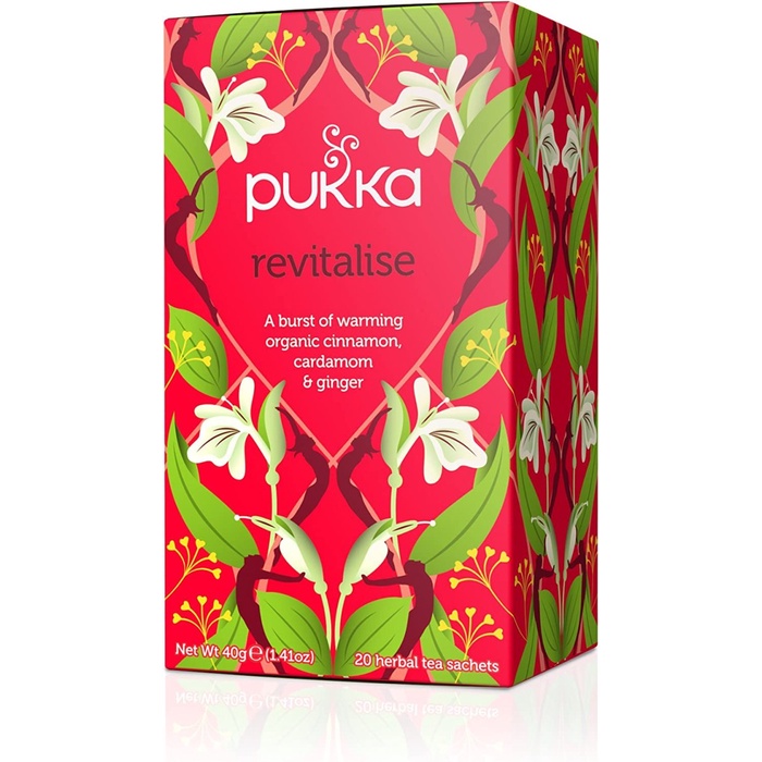 

Pukka Tea Revitalise A Burst Of Warming Cinnamon & Ginger 20 X 20 Gram
