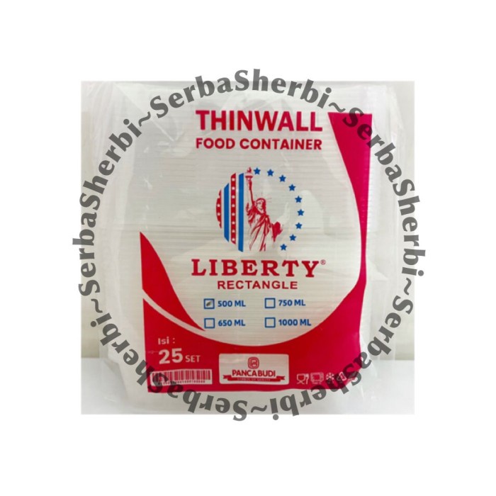 

Kotak Makan Plastik Thinwall Food Container Liberty - 500 Ml
