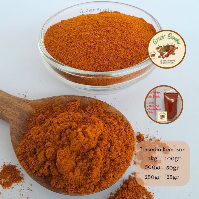 

READY Pure Chili Powder Import - 1kg/ Cabe Bubuk Asli 100%
