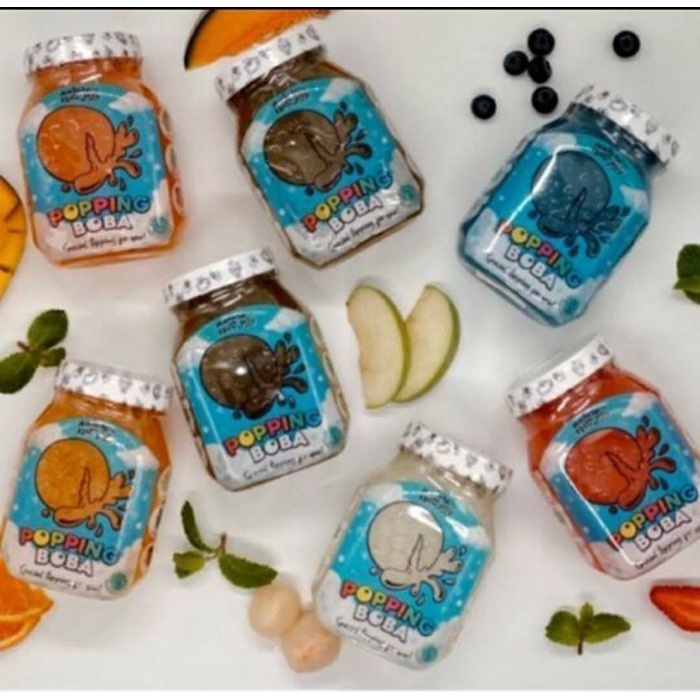 

Nata jelly popping Lechy poping Bobba boba bubble Babel pecah