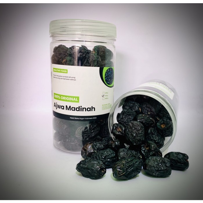 

KURMA AJWA MADINAH 500gr Repack Nabi Ajwah Azwa al-Madinah dates korma