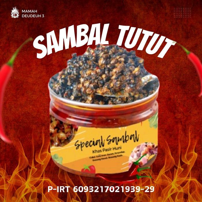 

sambal TUTUT 200Ml mamah deudeuh pedas gurih manis Masakan