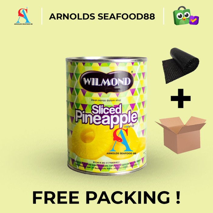 

wilmond sliced pineapple 567g / irisan nanas kaleng/buah nanas kaleng