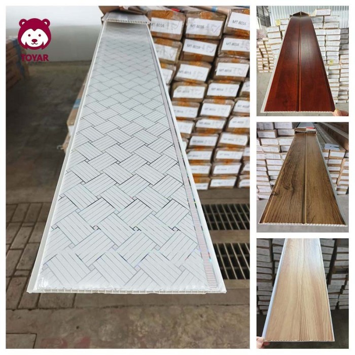 [BestSeller] Plafon PVC Putih Motif Marmer Glossy (PERLEMBAR ) 4meter 20cm 8mm / Plafon PVC Permeter