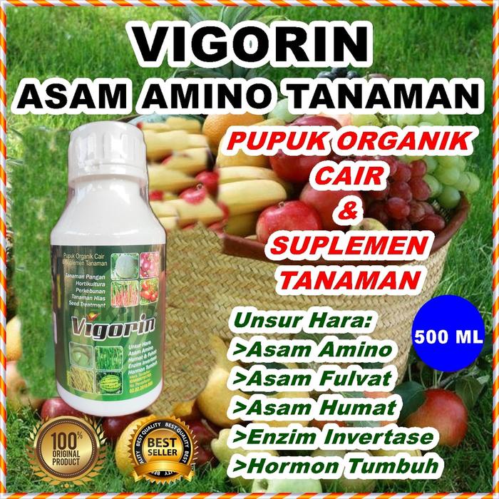 Terlaris Vigorin 500 Ml Pupuk Asam Amino Fulvat Humat Tanaman Aminosan Organik Cair Nutrisi Anggur