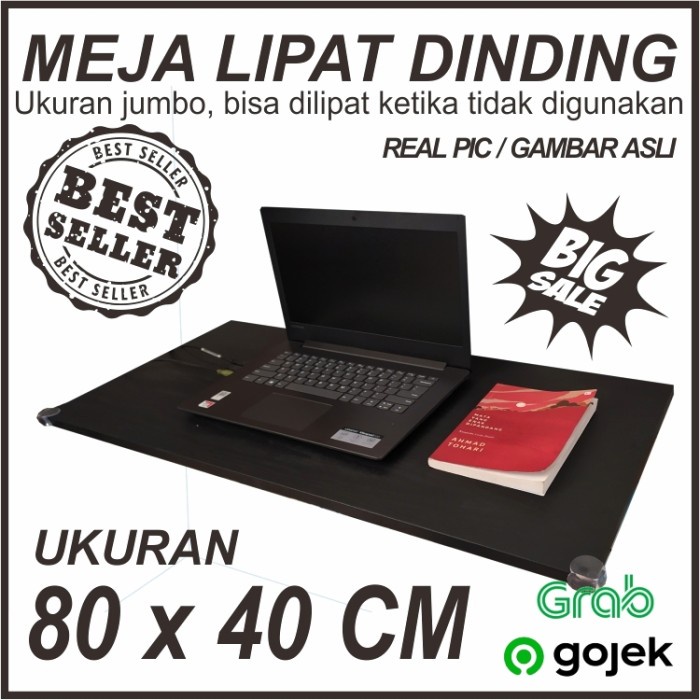 [bmk] - meja lipat dinding 80 x 40 cm Kayu Furniture