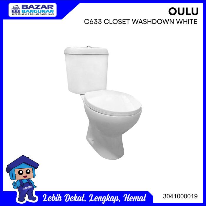 Terlaris Closet / Kloset / Toilet Duduk Oulu Kw1 C 633 / C633 Wash Down White