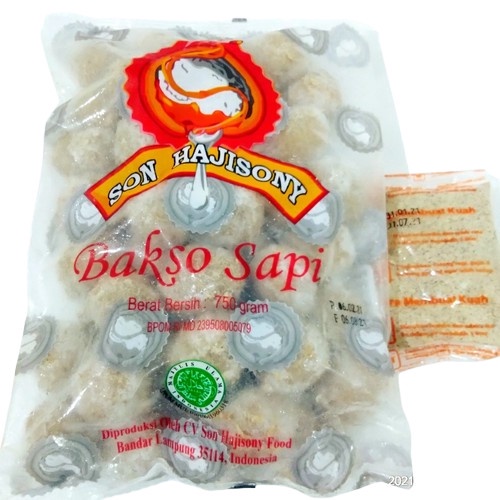 

Promo Terbatas Bakso Sony Besar 50 + Bumbu Son Haji Lampung Daging Sapi Asli Halal Aman