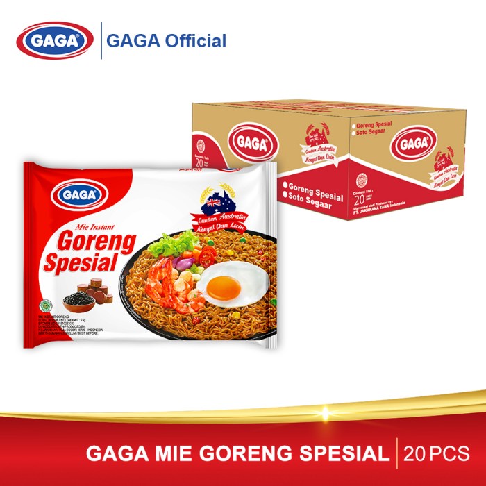 

Wdo - Gaga Mie Goreng Spesial Ktn (Isi 20 Pcs)