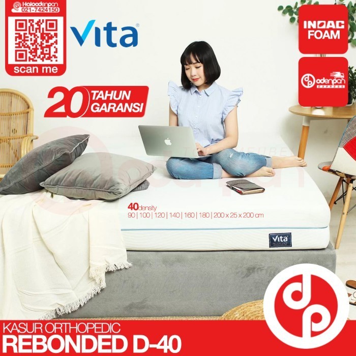 Kasur Busa Inoac Vita Rebonded D40 Orthopedic 160 X 200 Cm - [Odenpan]