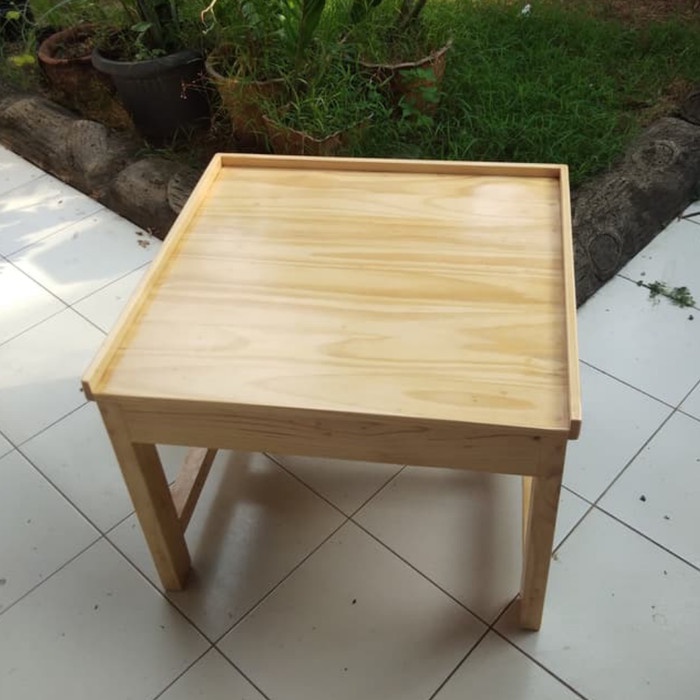 Jual [READY] meja kaki kulkas kayu jati promo