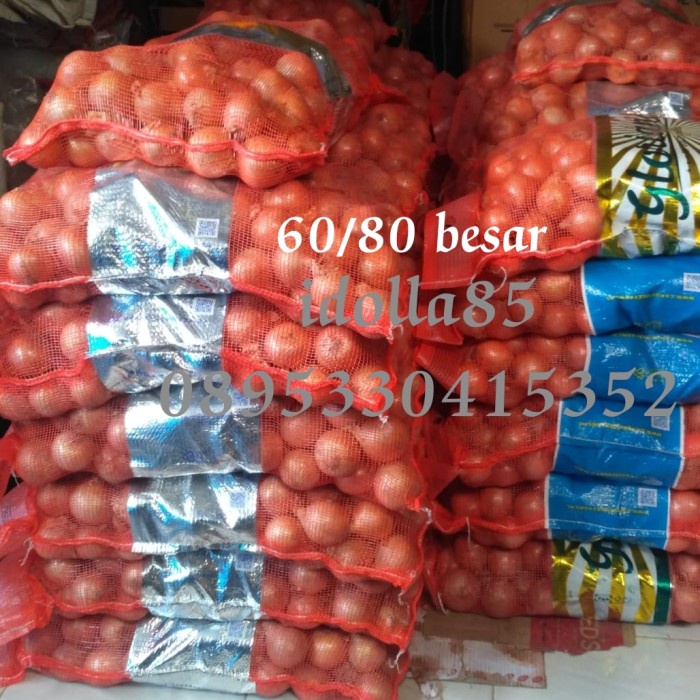 

Bawang Bombay karungan 20kg size 60/80