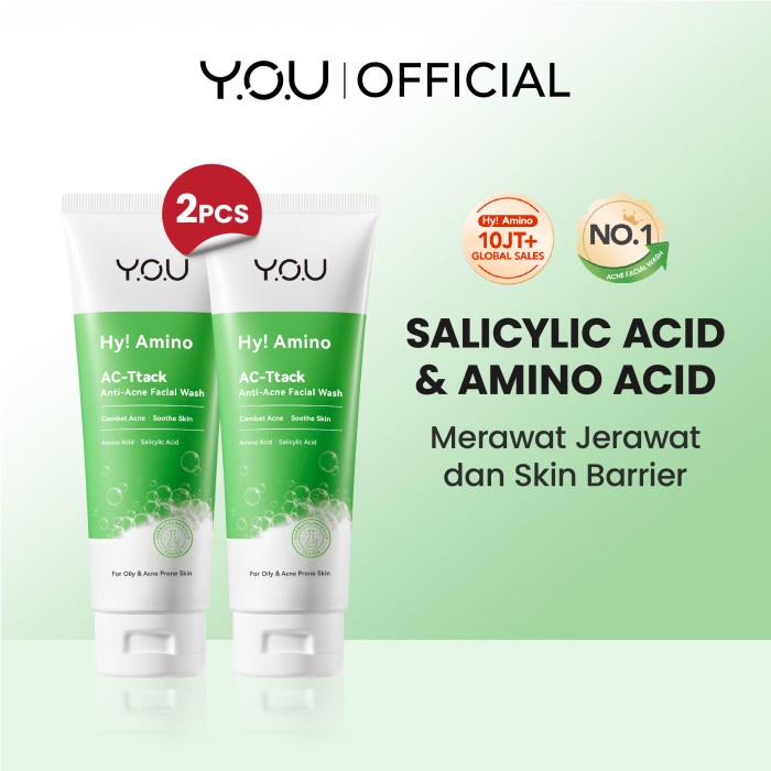 ACBEAUTY- YOU Facial Wash Paket 2in1 Skincare Sabun Muka -yuk c.o