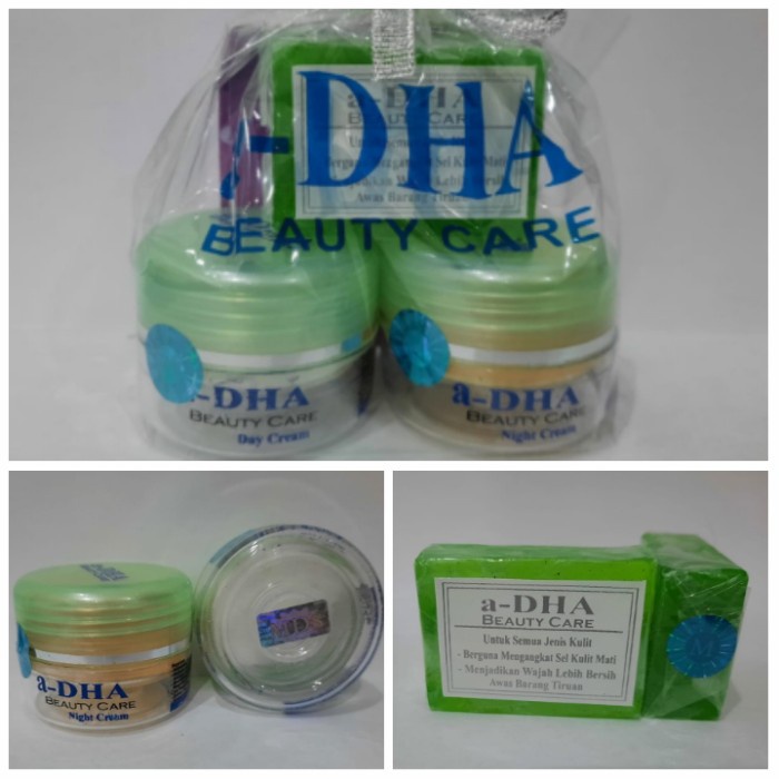 ACBEAUTY- Cream a-DHA Green Original MDS Holo Biru Emboss / ADHA Hijau Ori MDS -yuk c.o