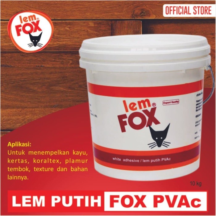 

LEM FOX PUTIH PVAC 10KG EMBER PLASTIK